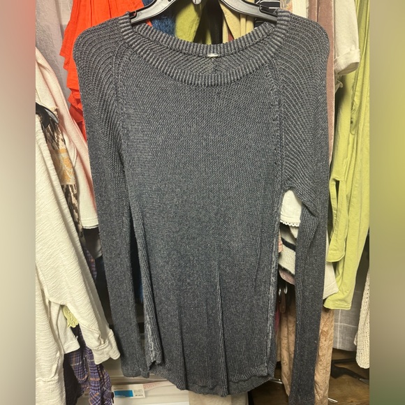 Lululemon Cabin Yogi Long Sleeve Sweater in Inkwell Heather Gray M/L RT $128 - Picture 7 of 9